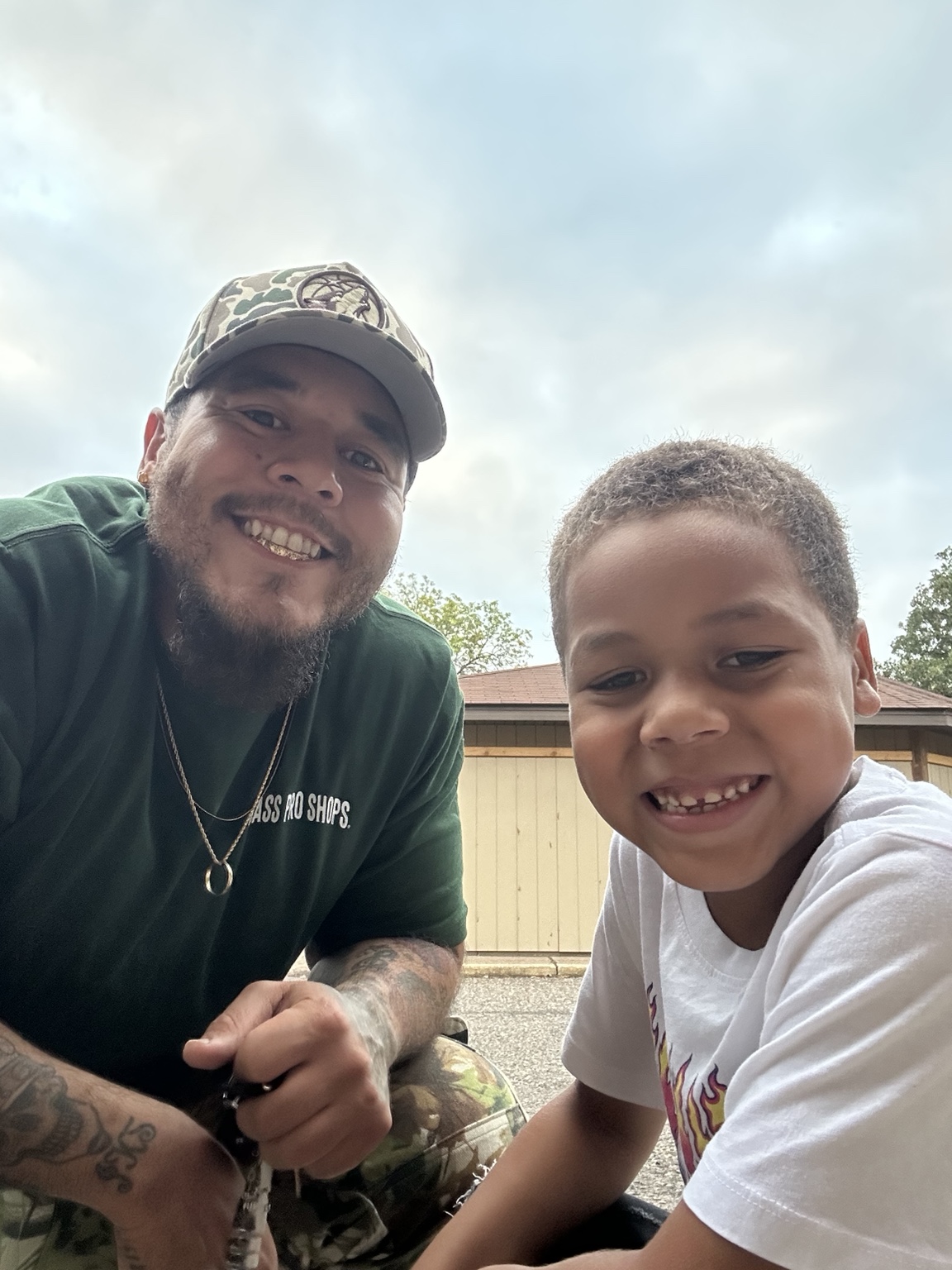 Jordan with his son